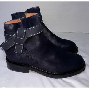 Sundance Bonfire Booties Womens Size 36 EU / 5.5 US Navy Blue Ankle Boots Casual